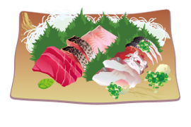 魚料理をイメージしてもらうためのイラスト